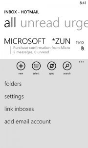 Menu to Link Inboxes Menu to Link Inboxes