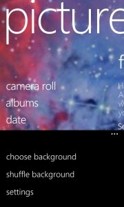 Pictures Hub Select Background Menu Pictures Hub Select Background Menu