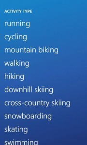 RunKeeper Select Activity RunKeeper Select Activity