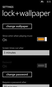 Setting the screen timeout on Windows Phone Setting the screen timeout on Windows Phone