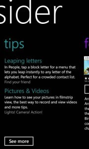 Tips in the Insider App Tips in the Insider App