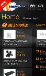 Newegg app for Windows Phone Newegg app for Windows Phone