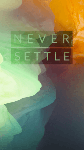 OnePlus 2 Hans Never Settle