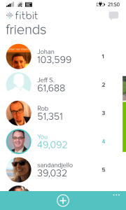 Friends in Fitbit for Windows Phone