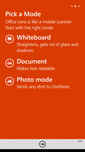 Office Lens for Windows Phone