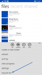 OneDrive for Windows Phone