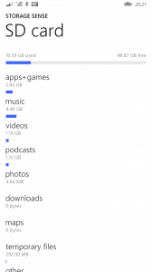 Storage Sense Location Detail