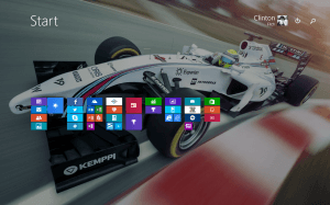 Clinton's Windows 8 Start screen
