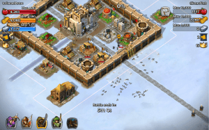 Battle in Age of Empires Castle Siege