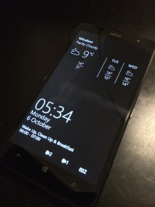 Glance Screen on Lumia 1320