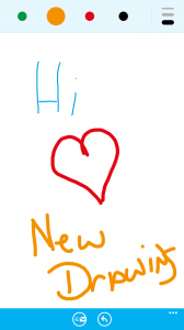New Draawing Function of Skype for Windows Phone