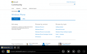Windows Phone Community Page