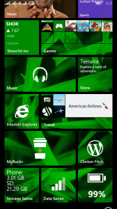 Live Folders in Lumia Denim
