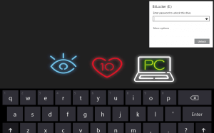 BitLocker Drive Password Entry