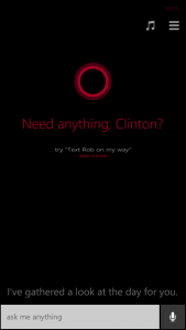 Cortana for Windows Phone