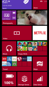 Live Folders in Lumia Denim