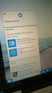 Cortana in Windows 10