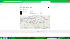 Current Find My Phone Page