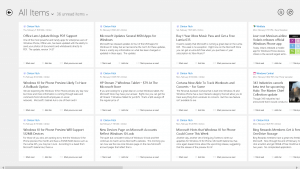 Modern App View of Articles in NextGen Reader for Windows 8.1