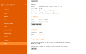 PC Info in Windows 8.1