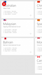 Season Calendar in ESPNF1