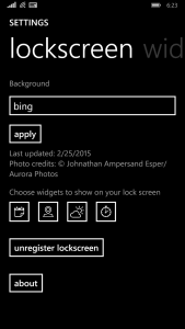 Tetra Lockscreen Configuration