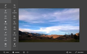 The Fast Menu in Autodesk Pixlr for Windows 8.1