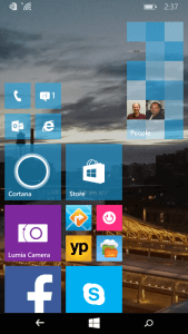 Vertical Wide Tile in Windows 10 for Phones