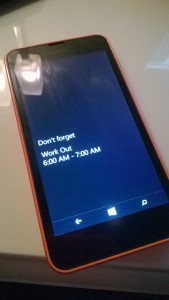 Windows 10 for Phone Power Down Reminder