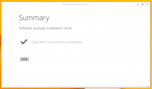 Windows Recovery Tool Software Install Completed