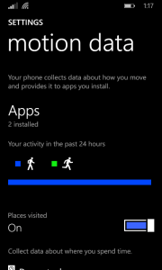 Enable Motion Data on a SensorCore Enabled Lumia
