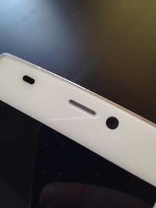 Front Camera, Speaker and Proximity Sensor of the Blu VIVO IV