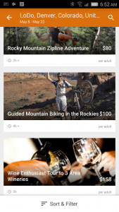 Activites in Expedia