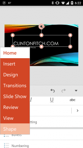Easy to Navigate Menus in PowerPoint for Android Phone