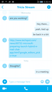 Skype for Android