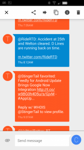 Text Edit Options in Google Messenger