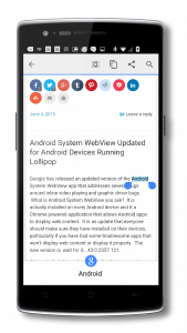 Chrome for Android Word Search