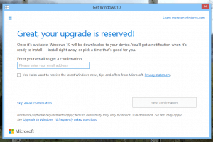 Windows 10 Reservation