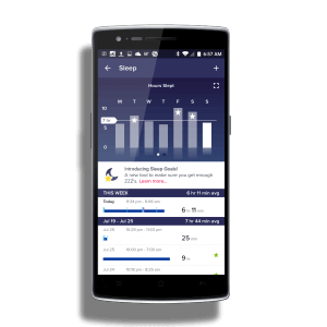 Fitbit for Android Sleep Goals