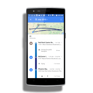 Google Maps Timeline