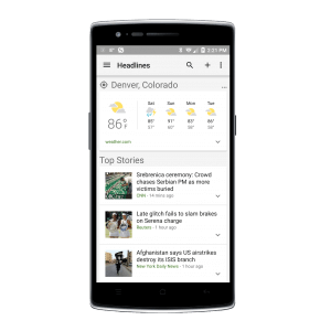 Google News & Weather