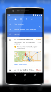 Google Maps Old Navigation