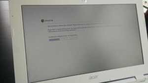 Recovering Chrome OS on a Chromebook