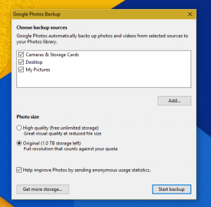 Google Photos Desktop App