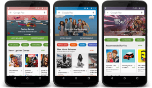 New Google Play Store Pages
