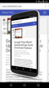 ClintonFitch.com Material Theme on Android