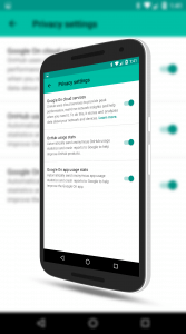 Google OnHub Privacy Settings