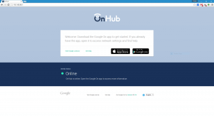 Google OnHub Web Page