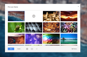 Selecting a Gmail Background
