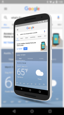 Add Google Now Weather to Your Home Screen